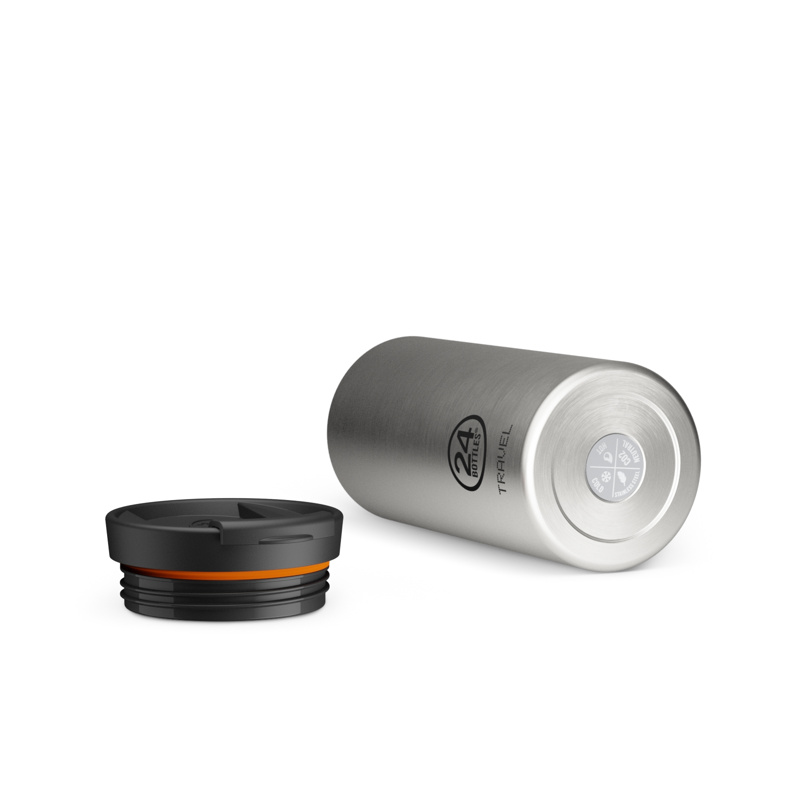 Travel Tumbler Brushed Steel - 600 ml