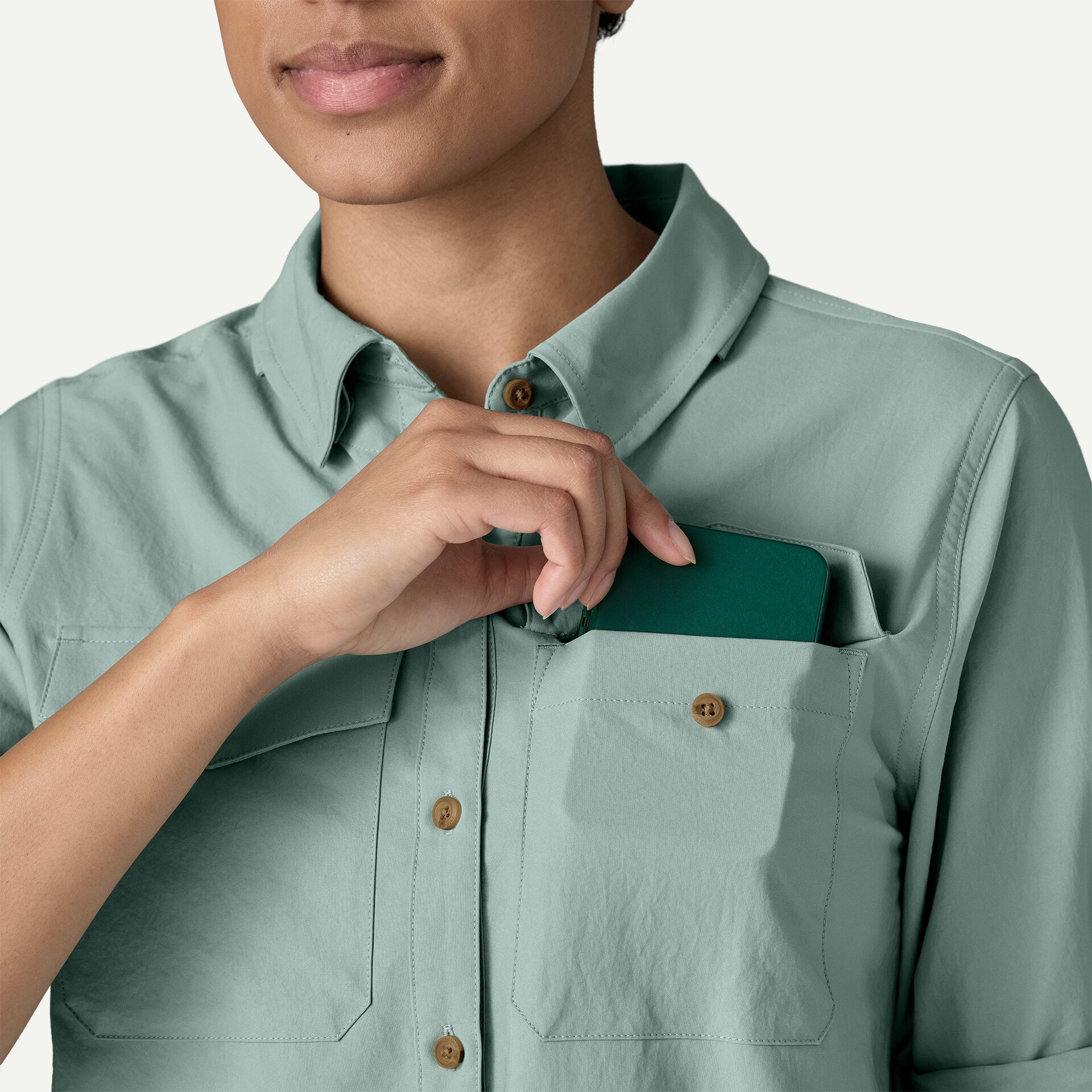 Women's Long-Sleeved Self-Guided Sun Shirt