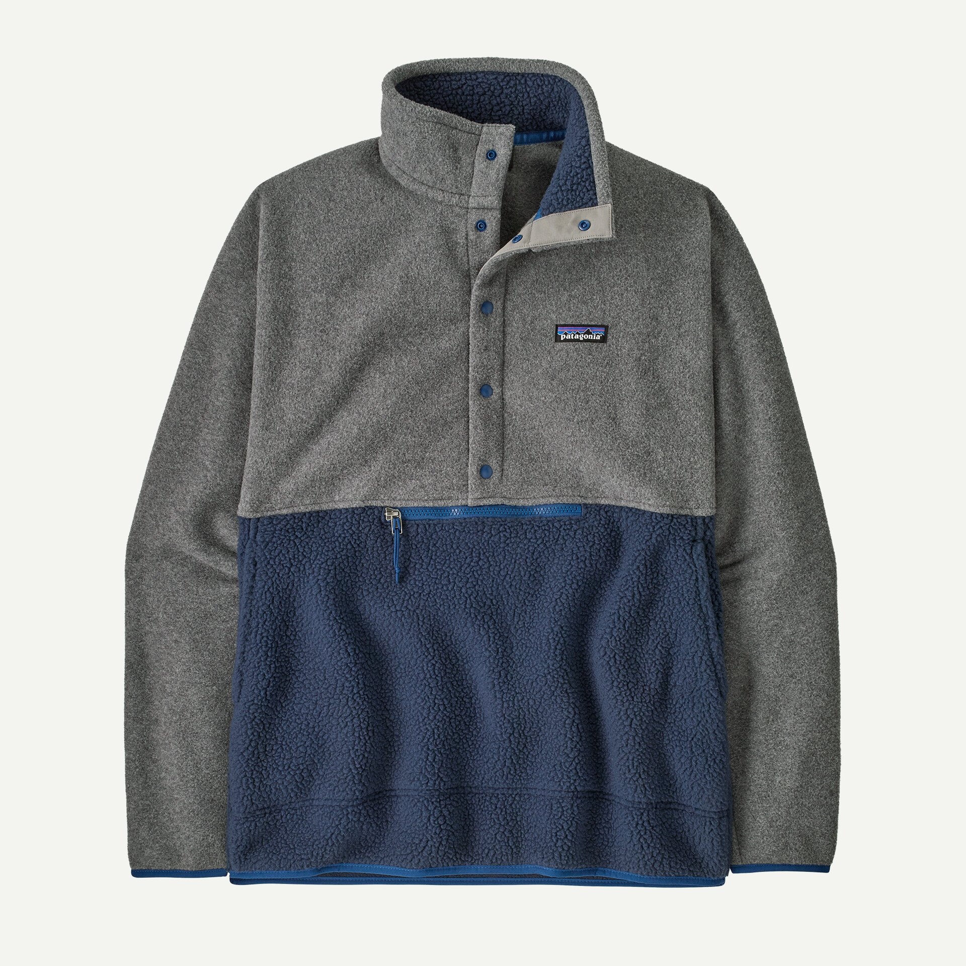 Men's Retro Pile Half-Snap Fleece Pullover