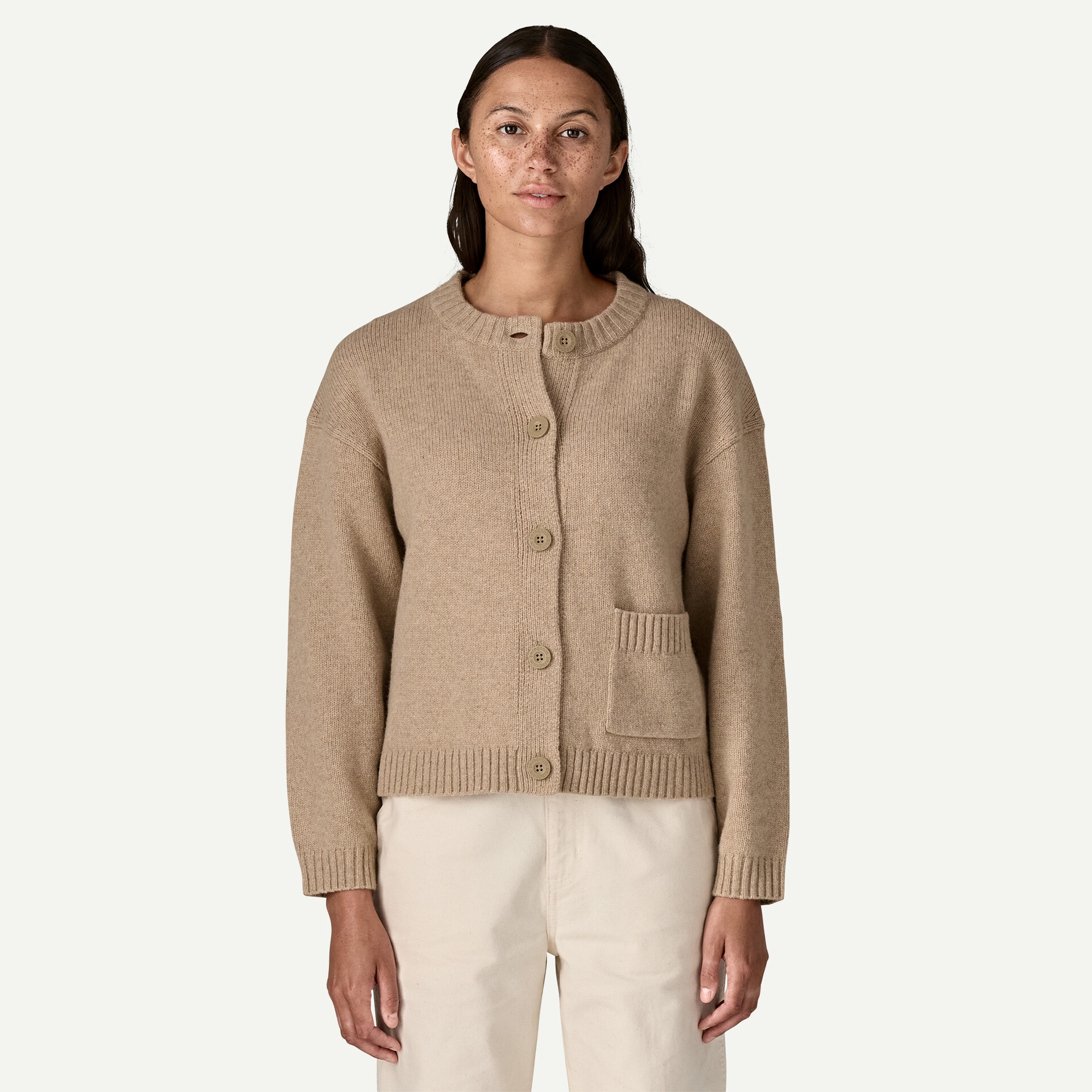 Women's Recycled Wool-Blend Sweater Jacket