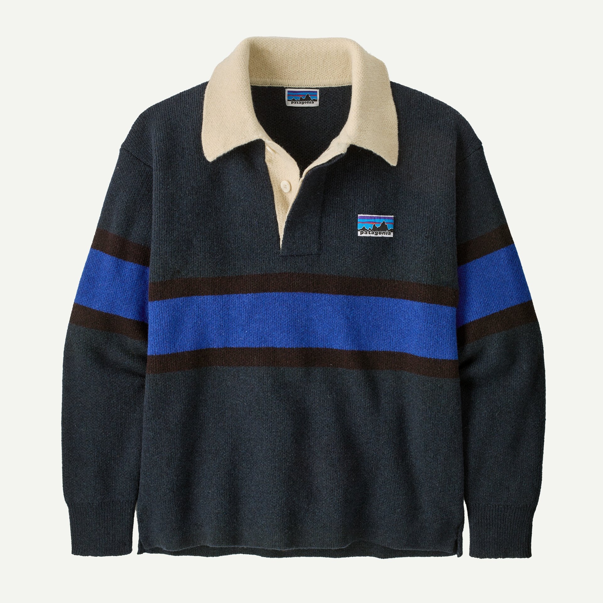 Recycled Wool-Blend Rugby Sweater