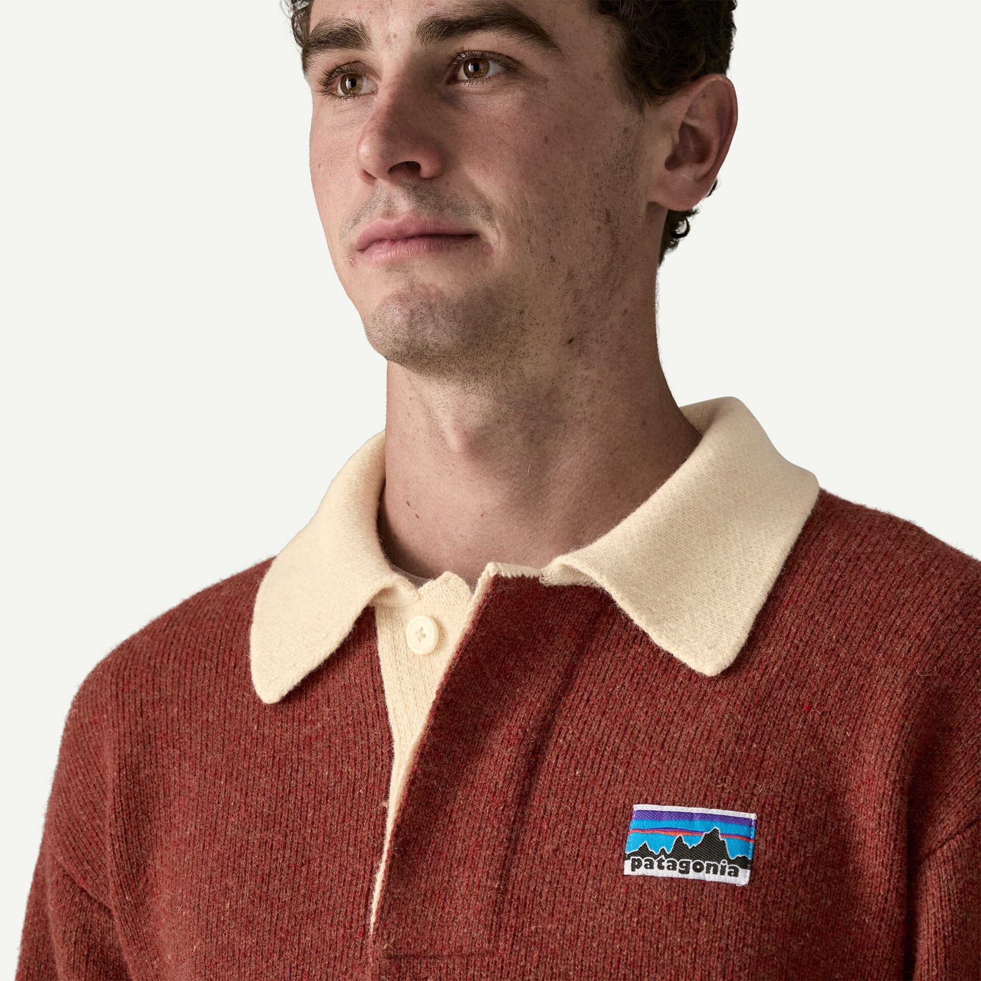 Recycled Wool-Blend Rugby Sweater