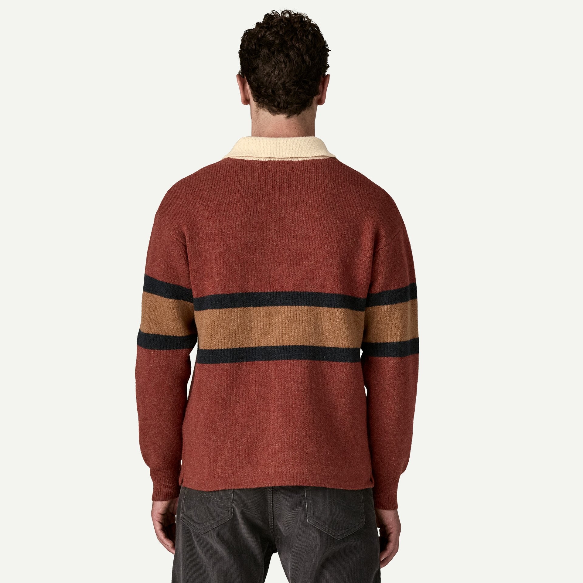 Recycled Wool-Blend Rugby Sweater