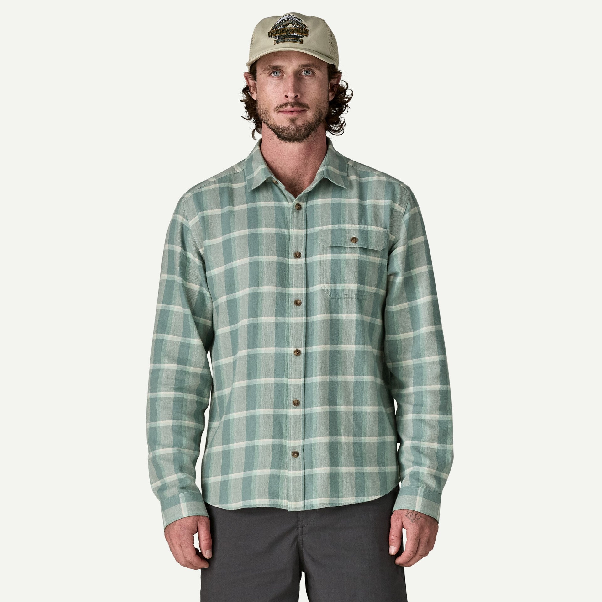 Men's Long-Sleeved Lightweight Fjord Flannel Shirt