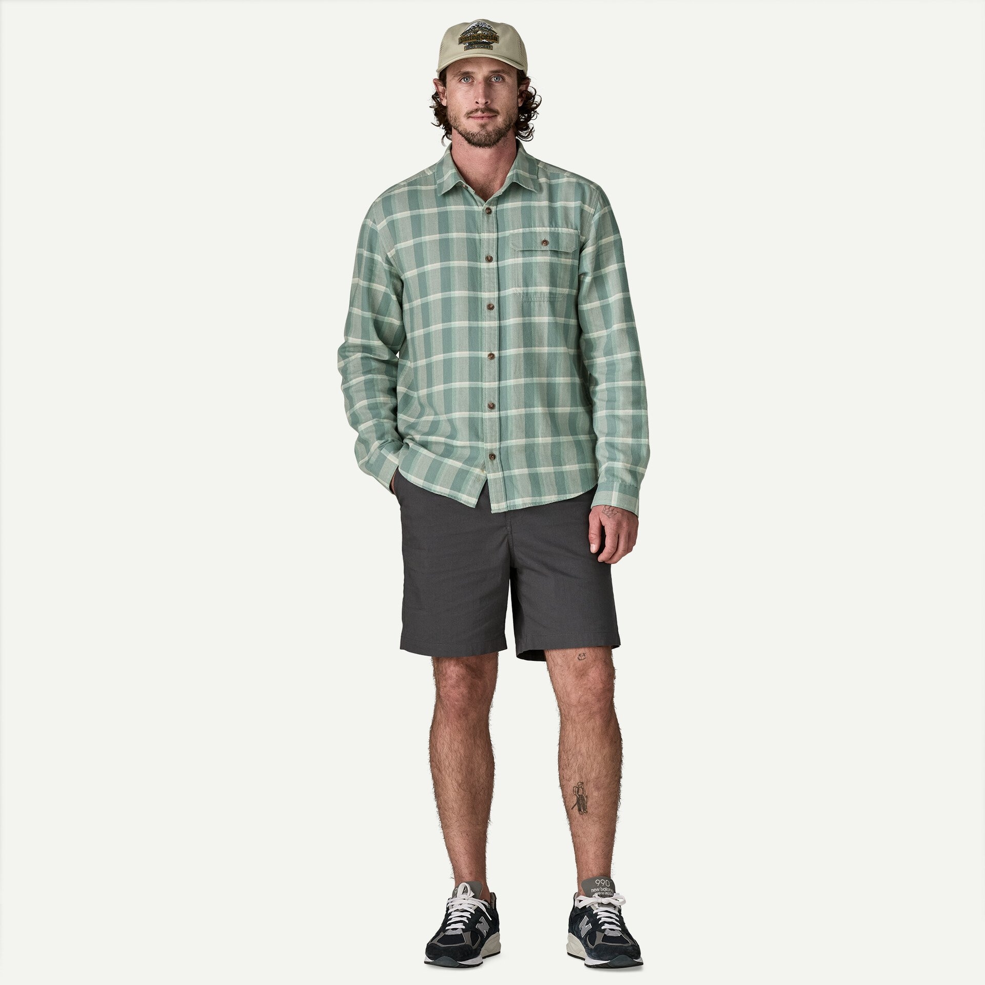 Men's Long-Sleeved Lightweight Fjord Flannel Shirt
