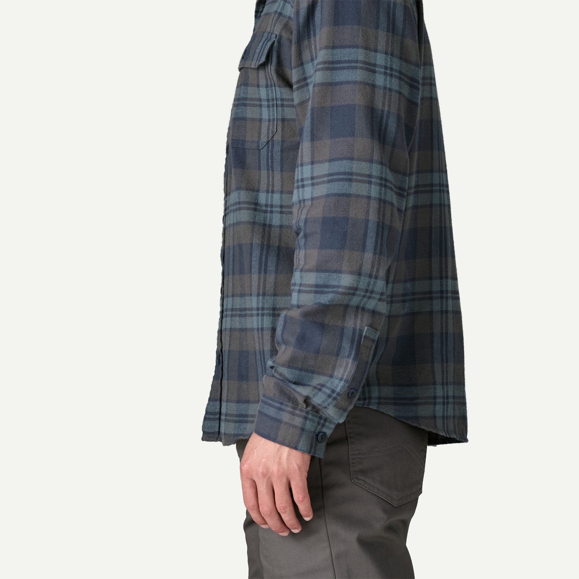 Men's Long-Sleeved Lightweight Fjord Flannel Shirt