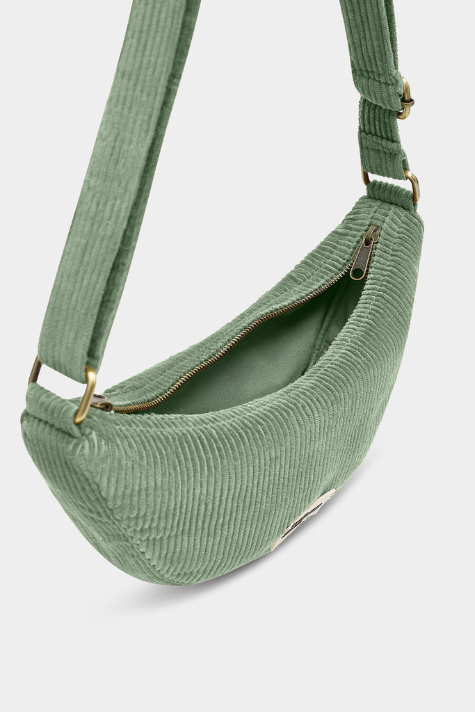 Sac banane Andrea Velours Vert d'eau