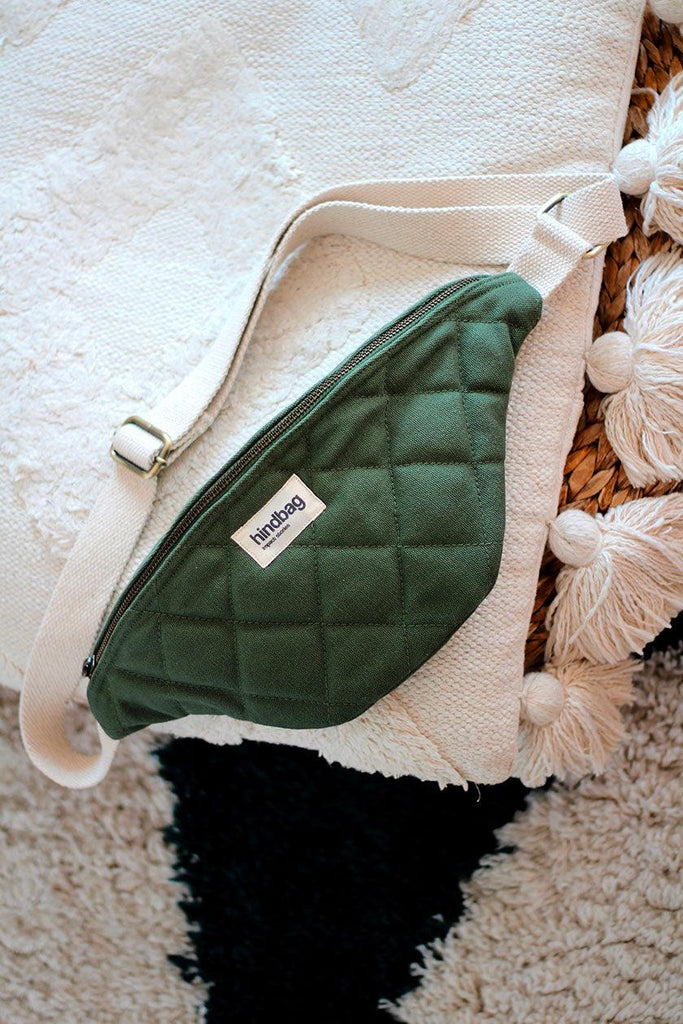 Sac banane matelassé Olivia Olive