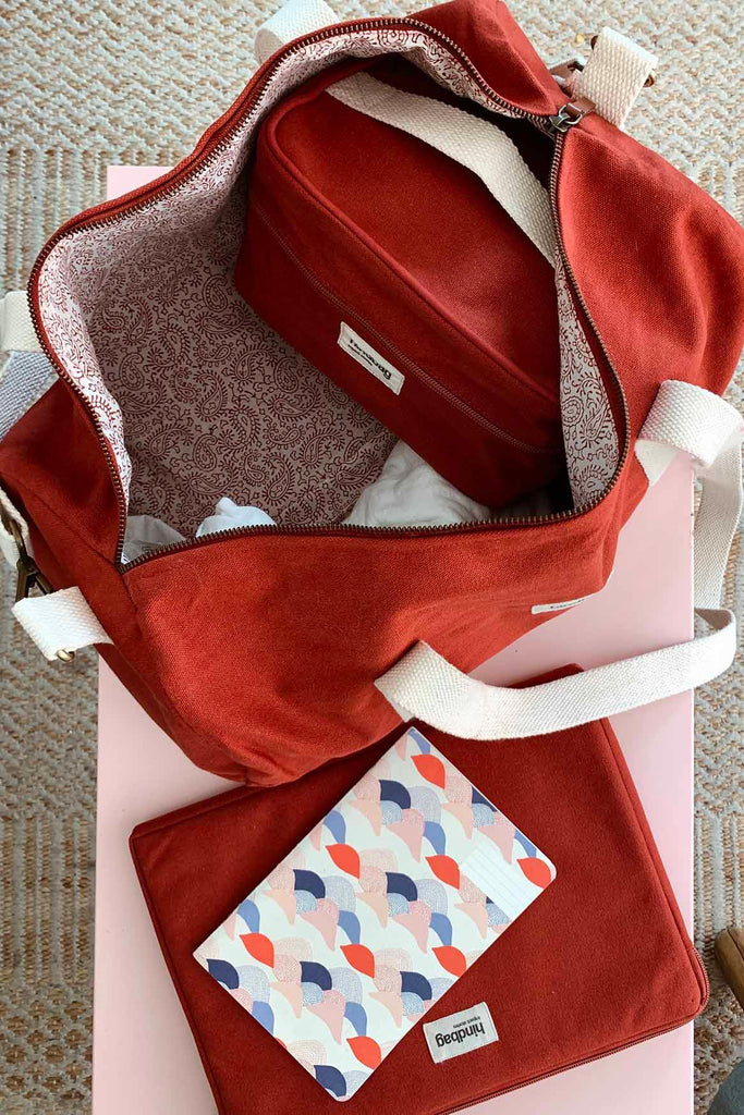 Sac polochon Simon Terracotta