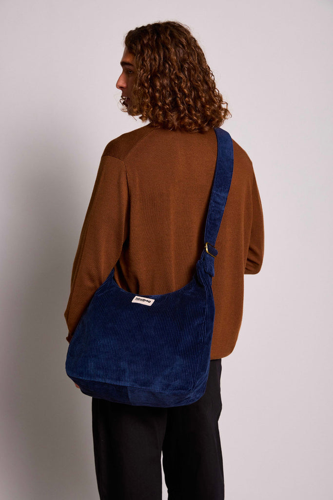 Sac hobo Claire Velours Marine