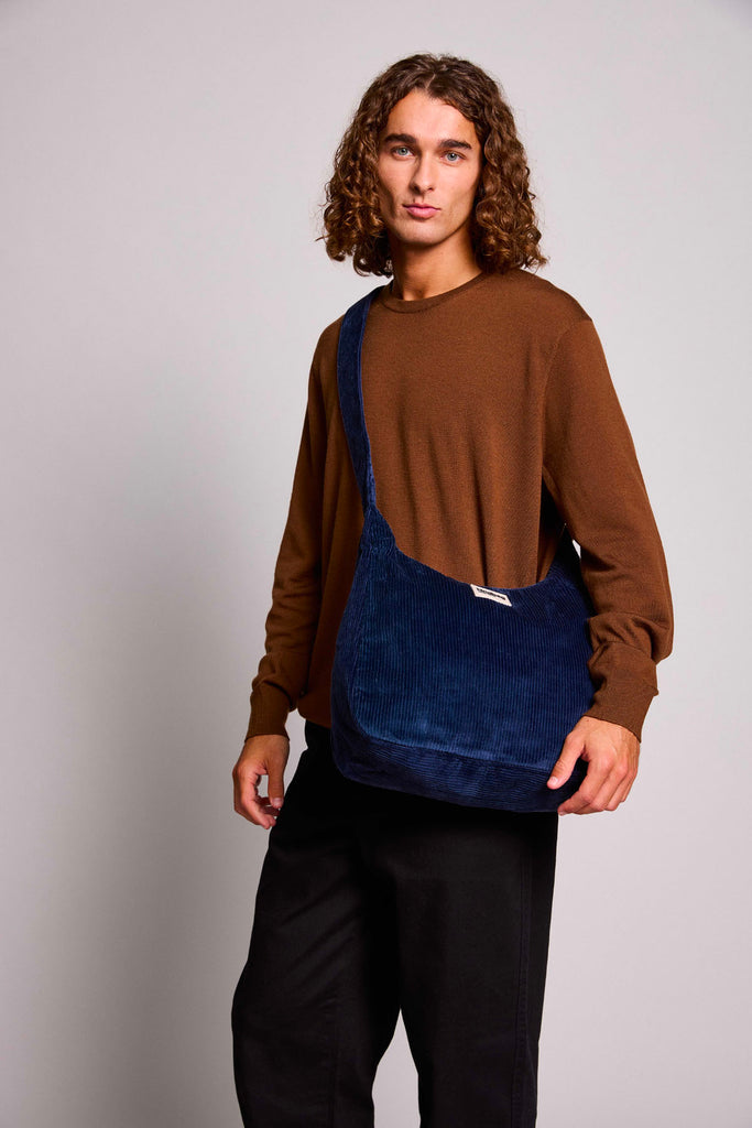 Sac hobo Claire Velours Marine