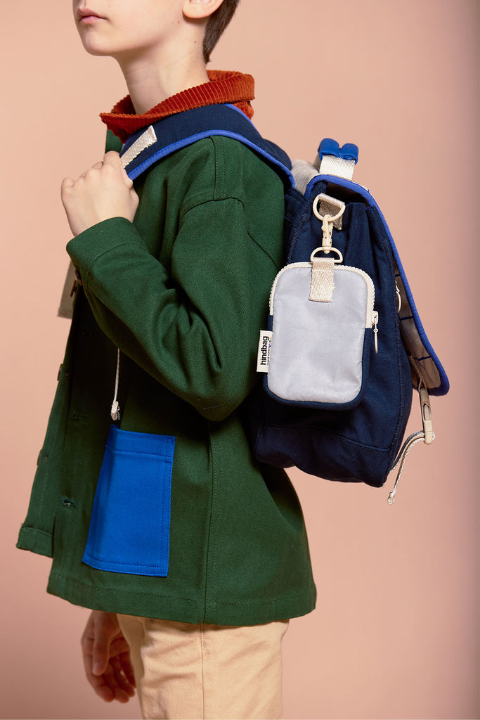 Cartable Léo Tricolore Carreaux