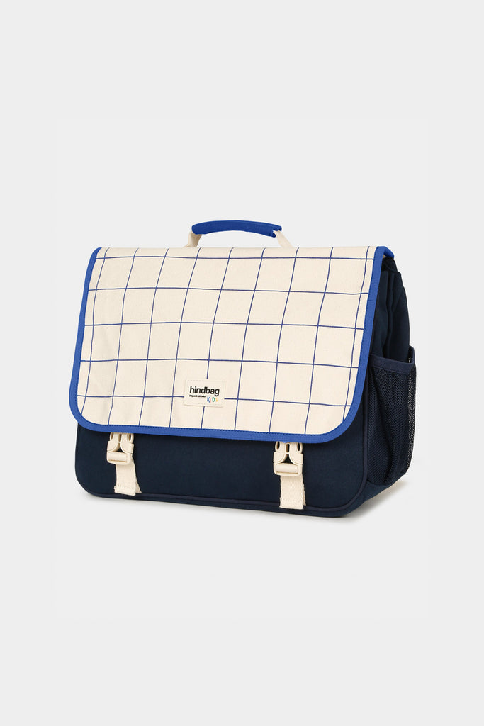 Cartable Léo Tricolore Carreaux