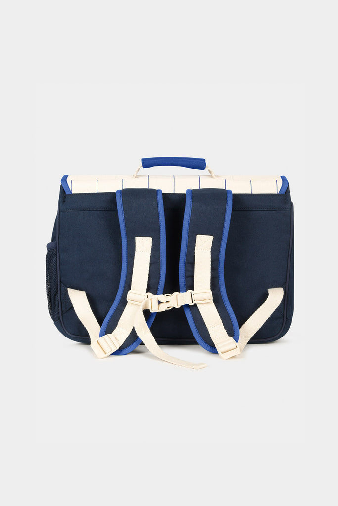 Cartable Léo Tricolore Carreaux