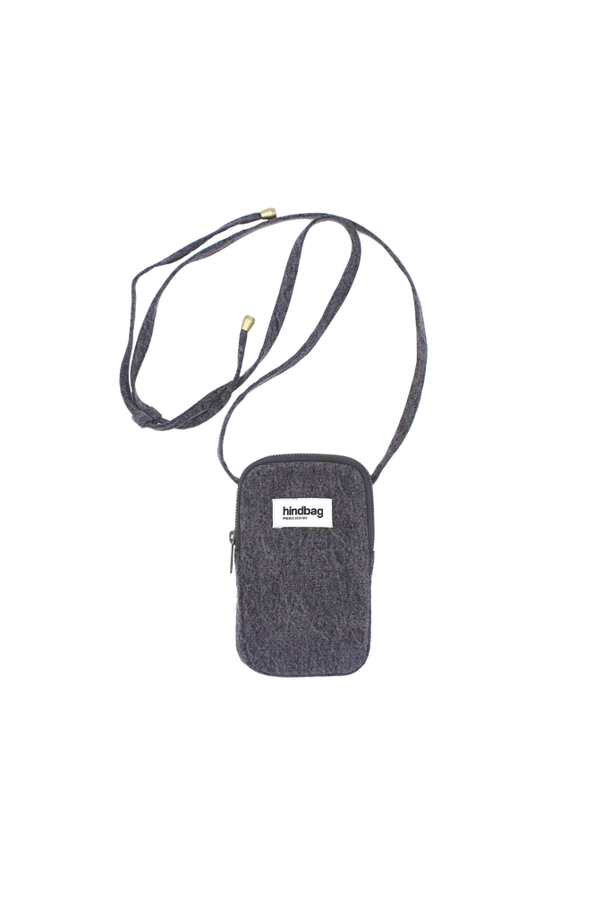 Pochette téléphone Bill Denim Gris
