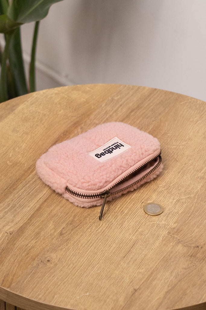 Porte-monnaie Lili Teddy Rose poudré