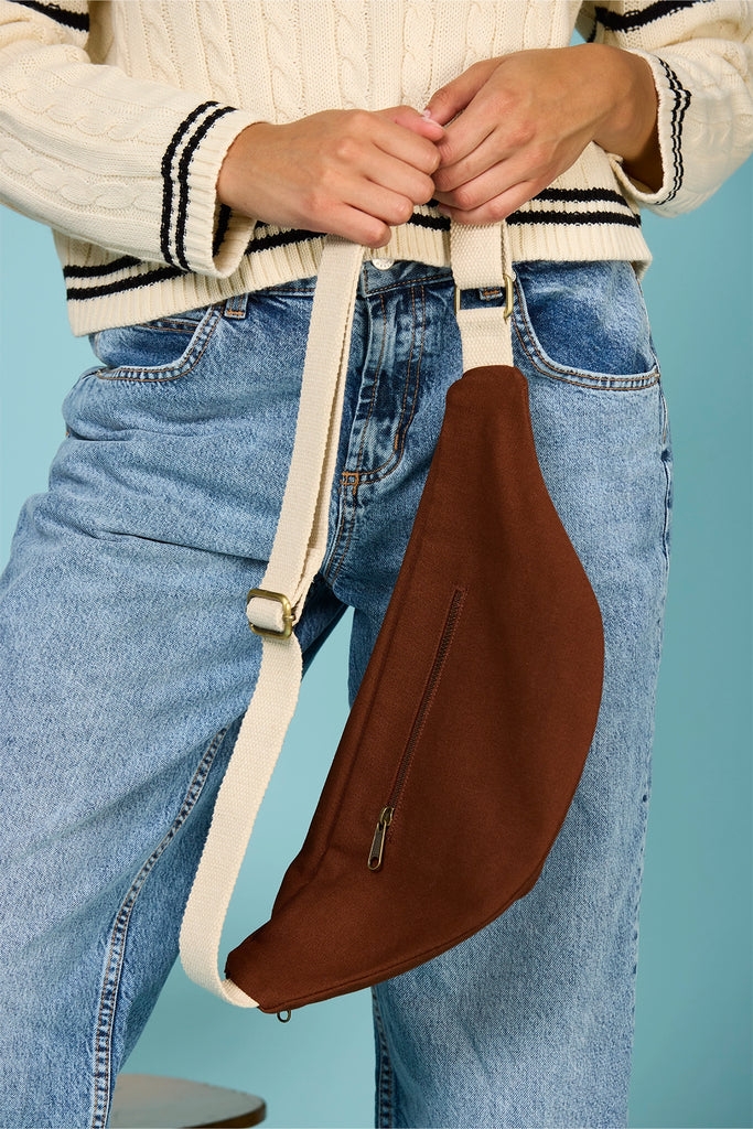 Sac banane XL Sofia Chocolat