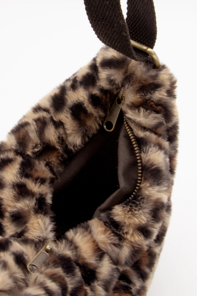 Sac banane Andrea fausse fourrure Léopard