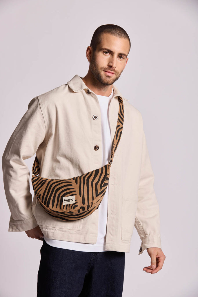 Sac Banane Andrea Zèbre cannelle