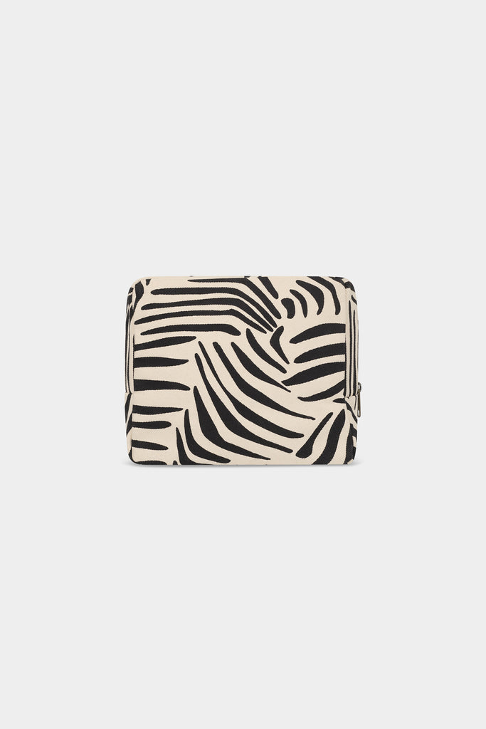 Trousse de toilette XL Alix Zèbre écru