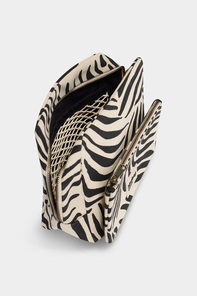 Trousse de toilette XL Alix Zèbre écru