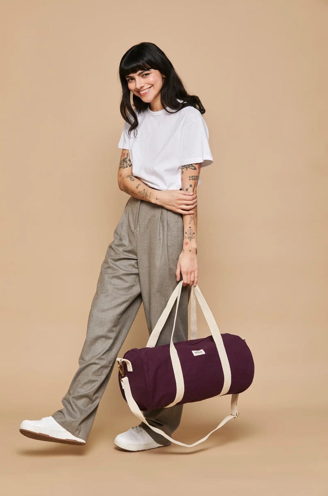 Sac polochon Simon Prune