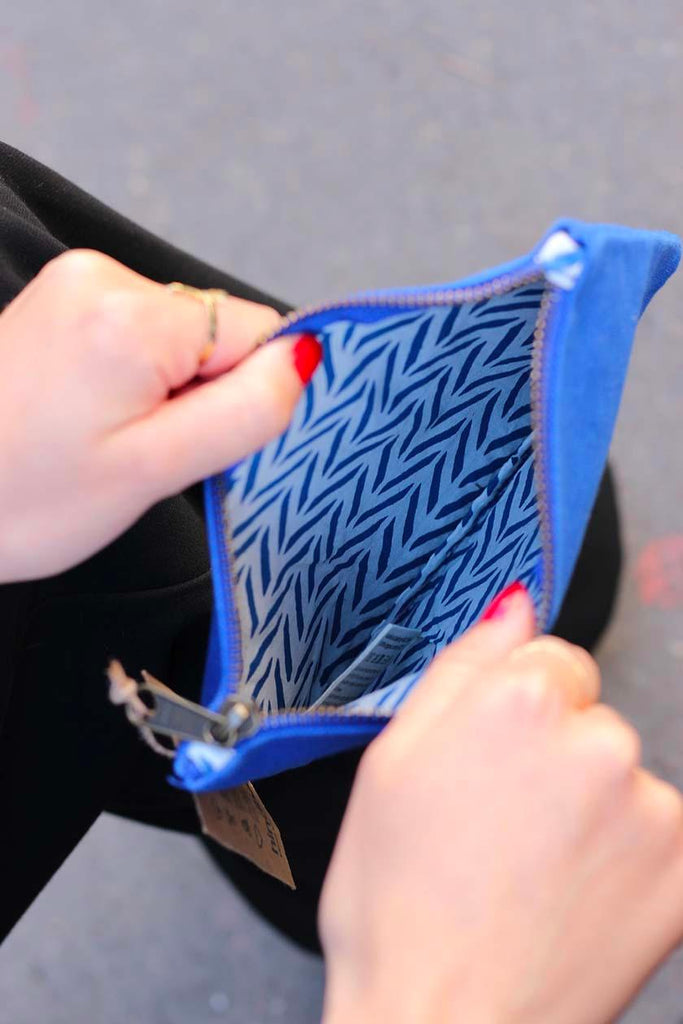 Pochette Lou Bleu électrique