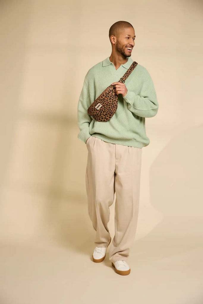 Sac banane L Sasha Léopard cannelle