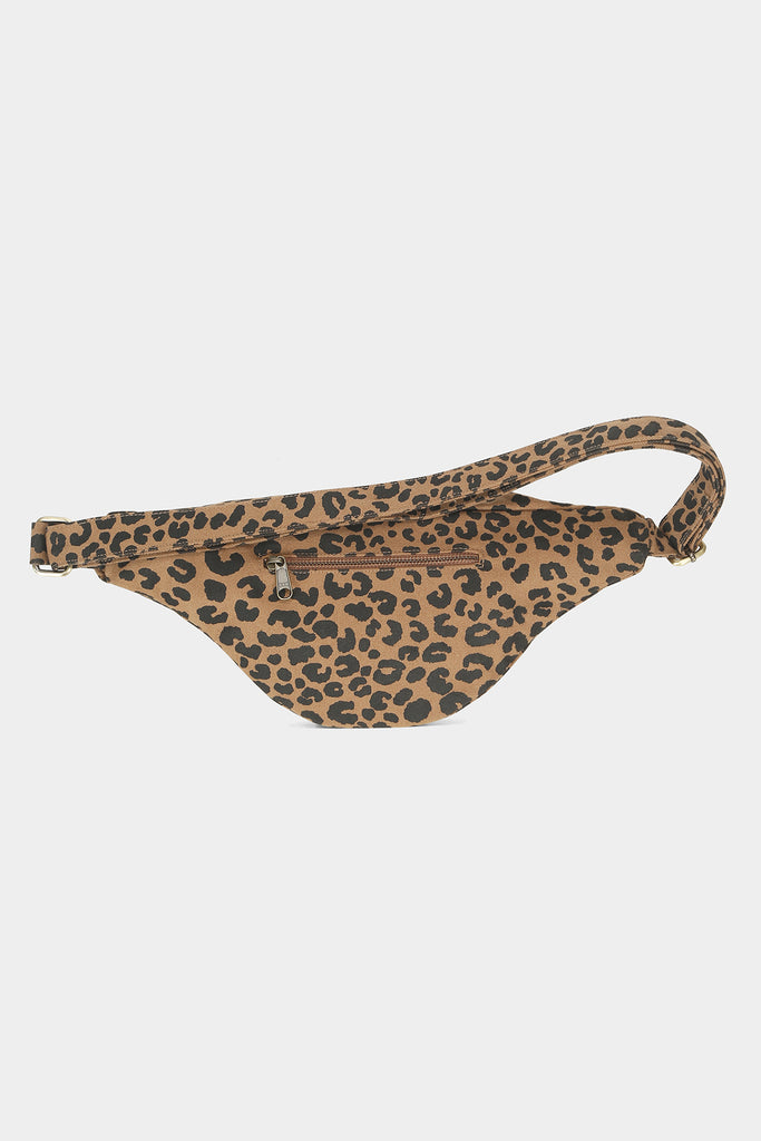 Sac banane L Sasha Léopard cannelle