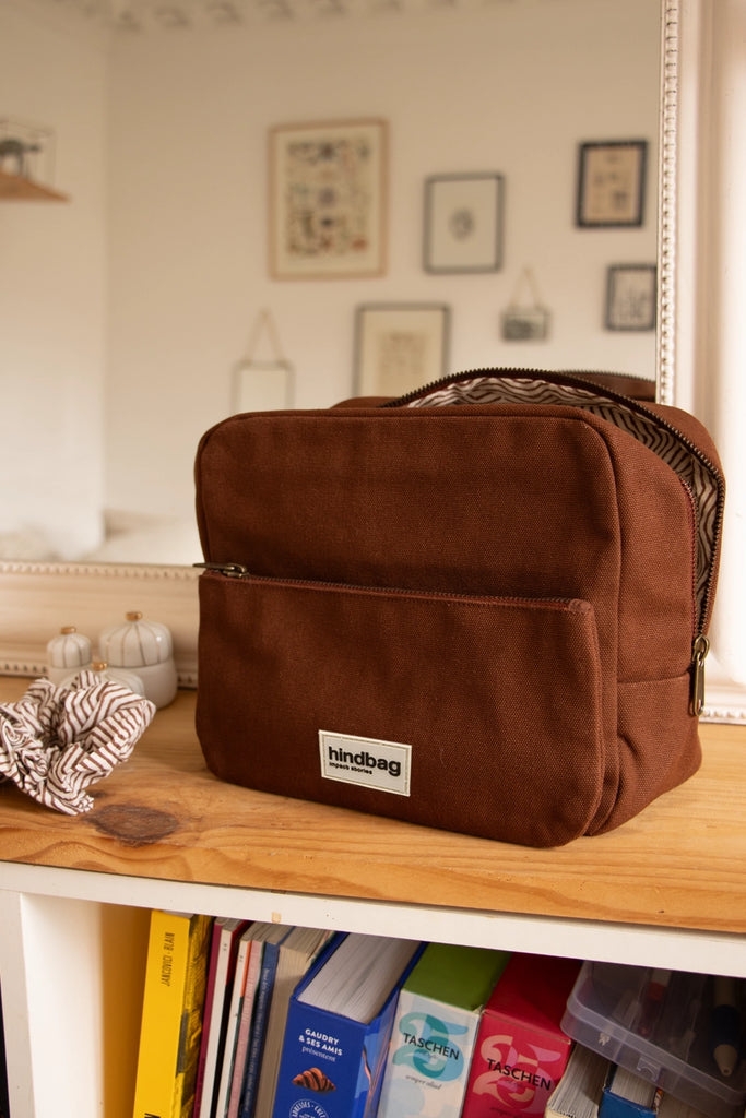 Trousse de toilette XL Alix Chocolat