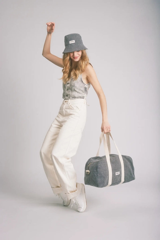 Sac bowling Charlie Denim Gris