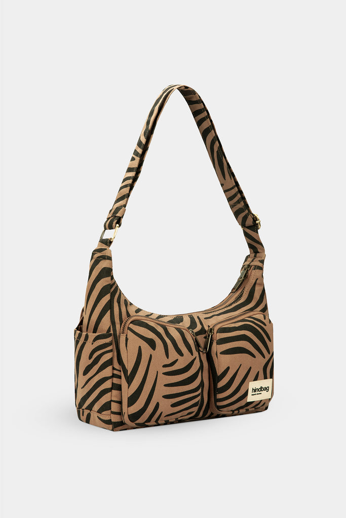 Sac multipocket Emile Zèbre Cannelle
