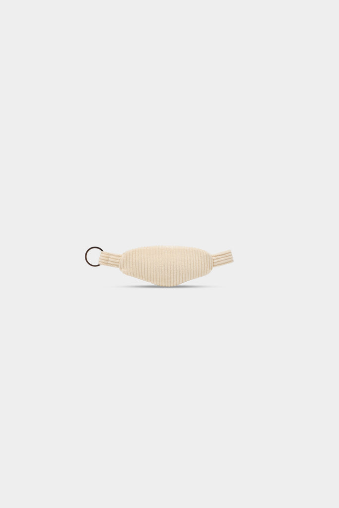 Porte-clés banane Côme Velours Beige