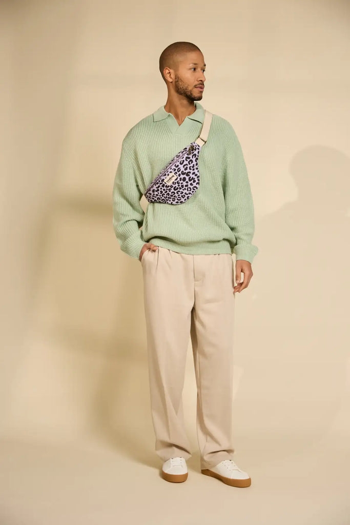 Sac banane Olivia Léopard lilas