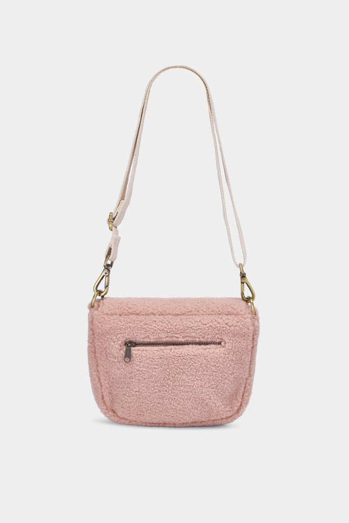 Sac à main Margault Teddy Rose poudré