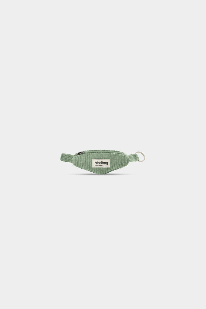 Porte-clés banane Côme Velours Vert d'eau