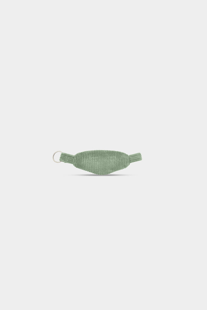 Porte-clés banane Côme Velours Vert d'eau