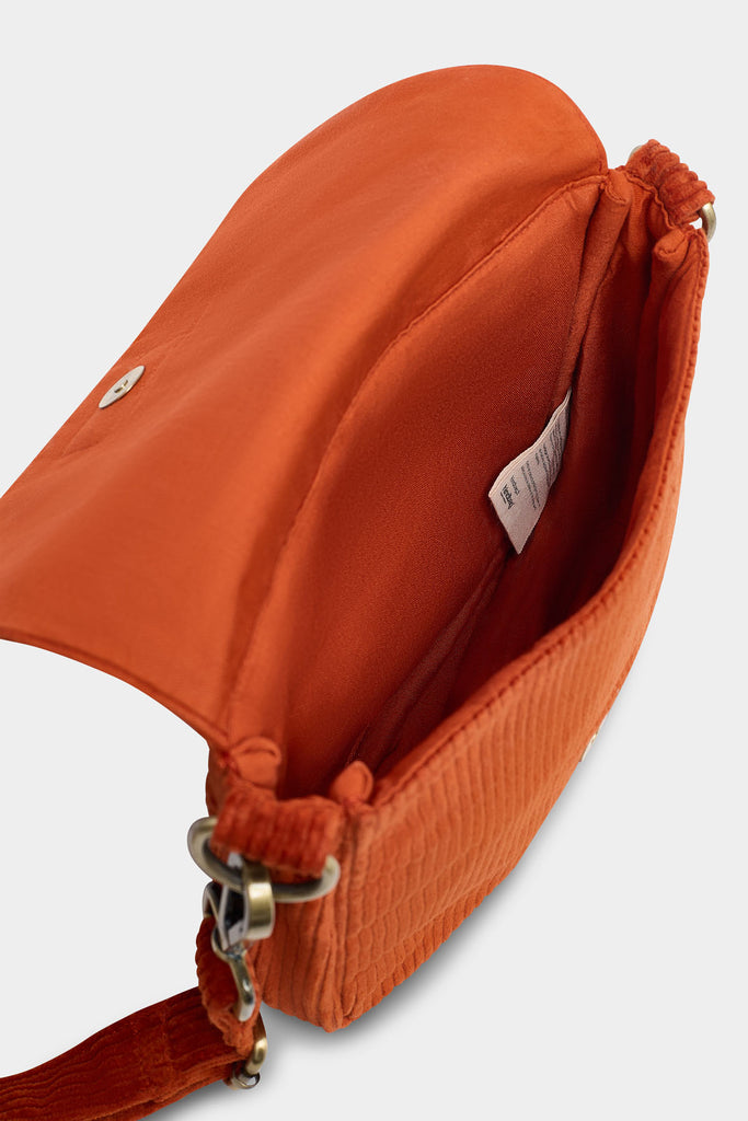 Sac à main Margault Velours Brique