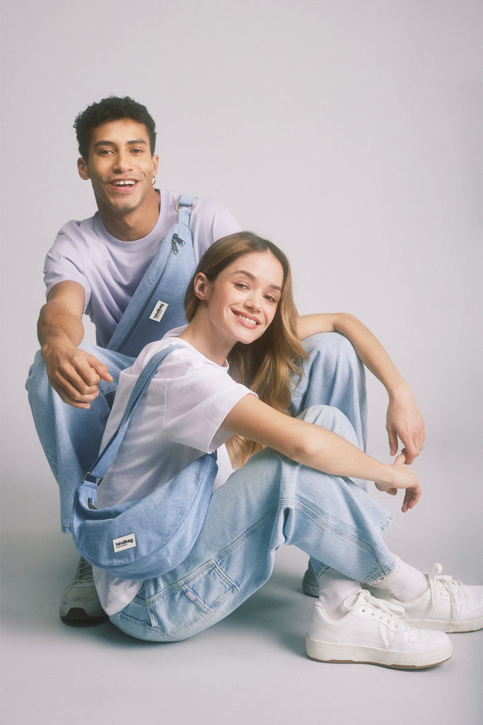 Sac banane Andrea Denim Bleu