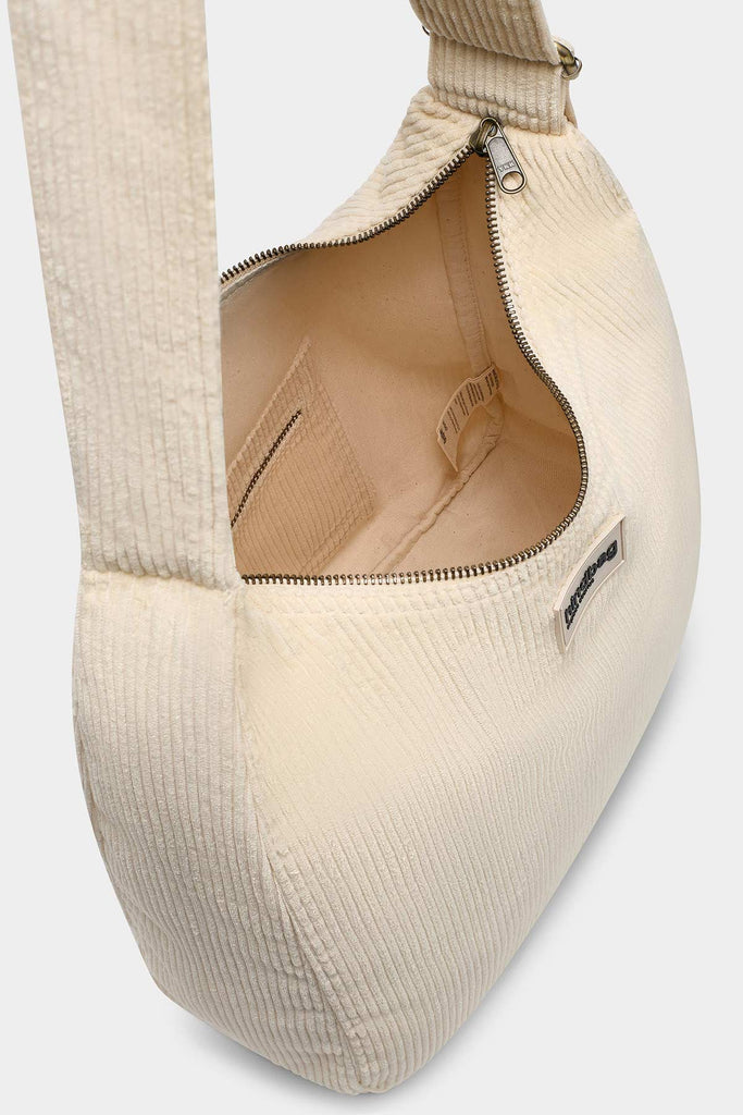 Sac hobo Claire Velours Beige