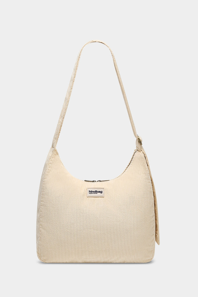 Sac hobo Claire Velours Beige
