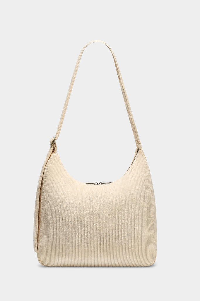 Sac hobo Claire Velours Beige