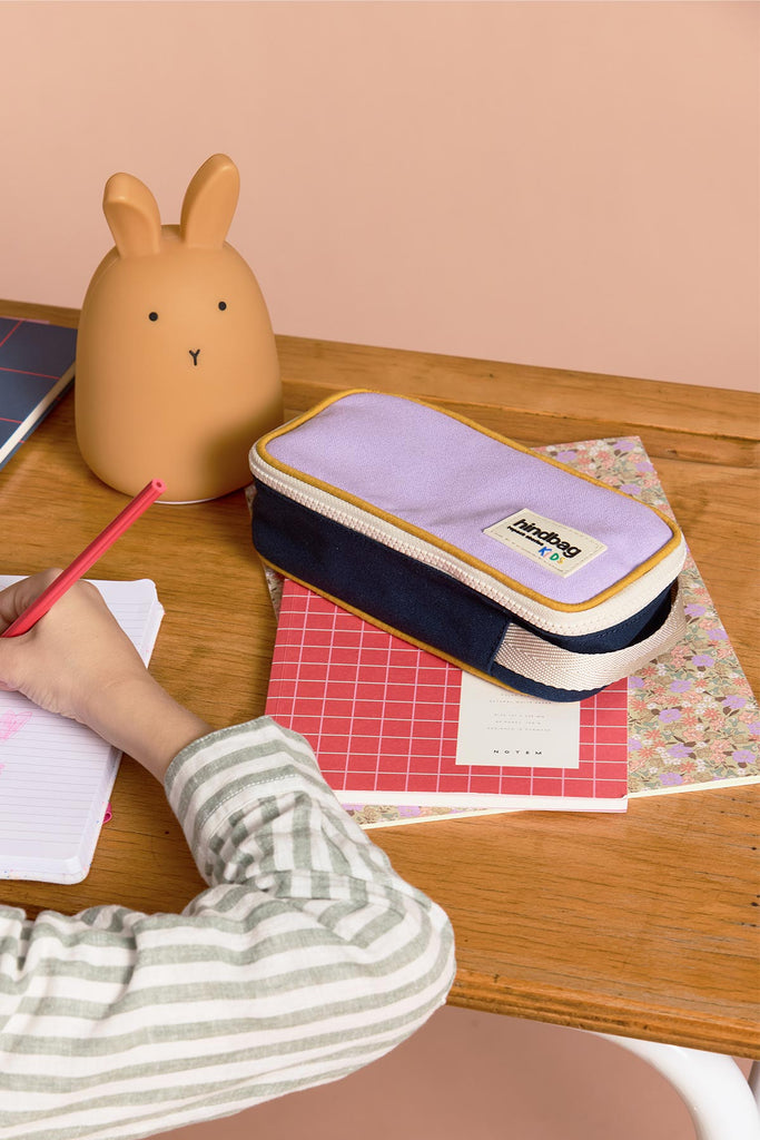 Trousse Max Tricolore Lilas