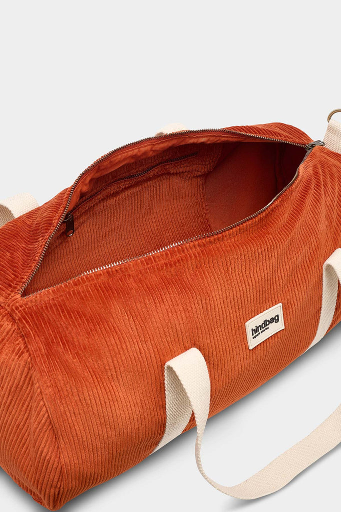 Sac polochon Simon Velours Brique