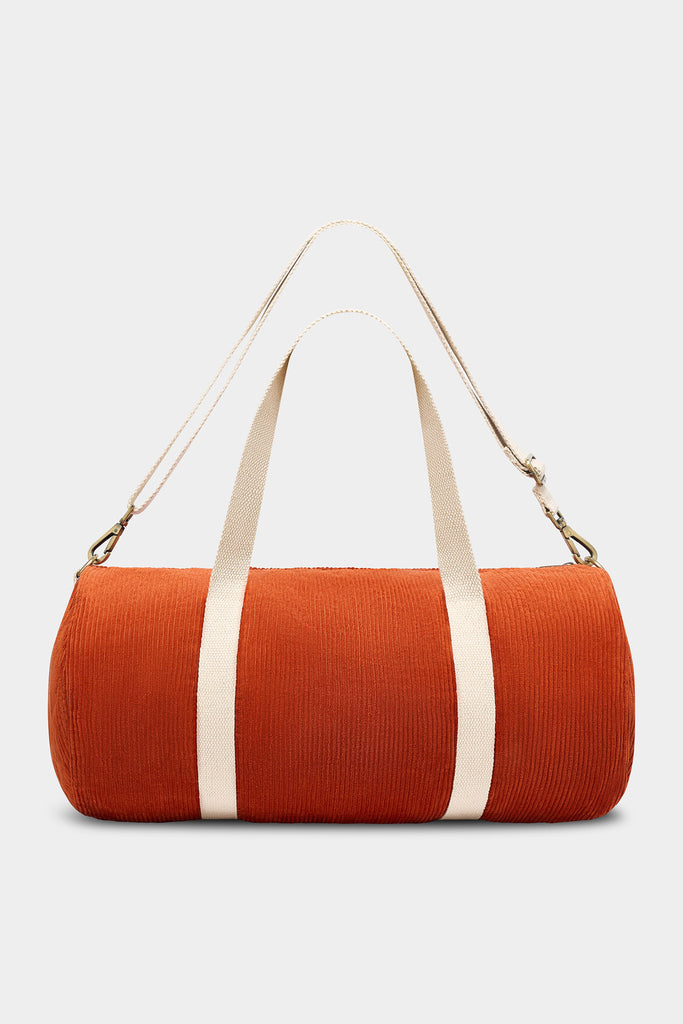 Sac polochon Simon Velours Brique