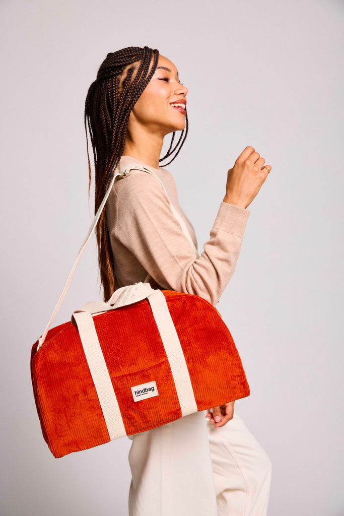 Sac bowling Charlie Velours Brique