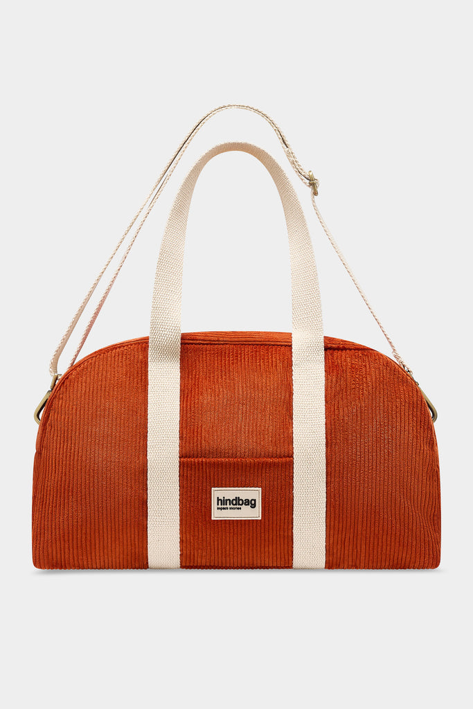 Sac bowling Charlie Velours Brique