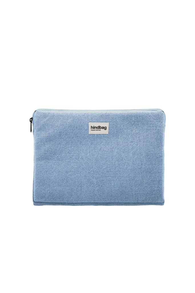 Housse d'ordi Ava Denim Bleu