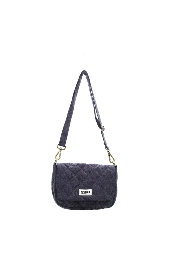 Sac à main matelassé Margault Denim Gris