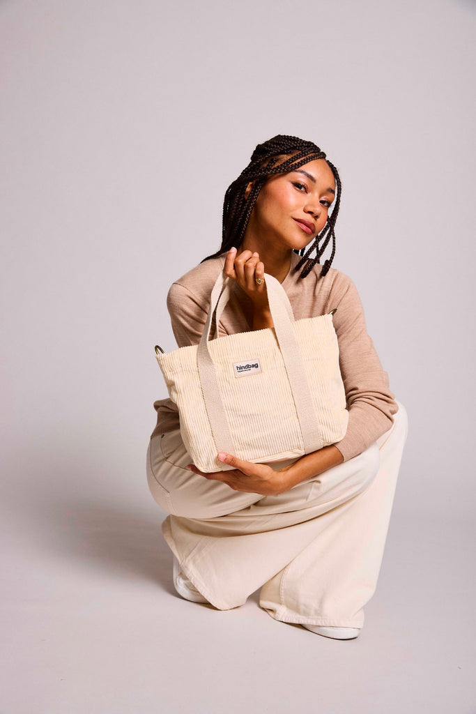 Sac à main Louise Velours Beige